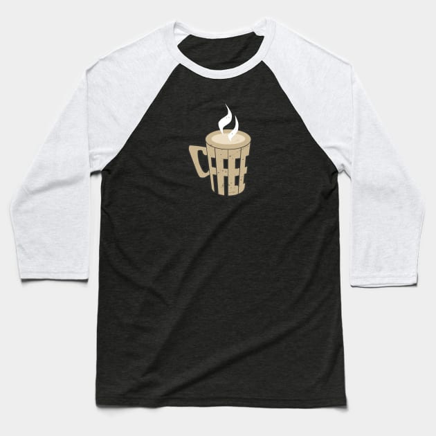 coffee Baseball T-Shirt by bobgoodallart